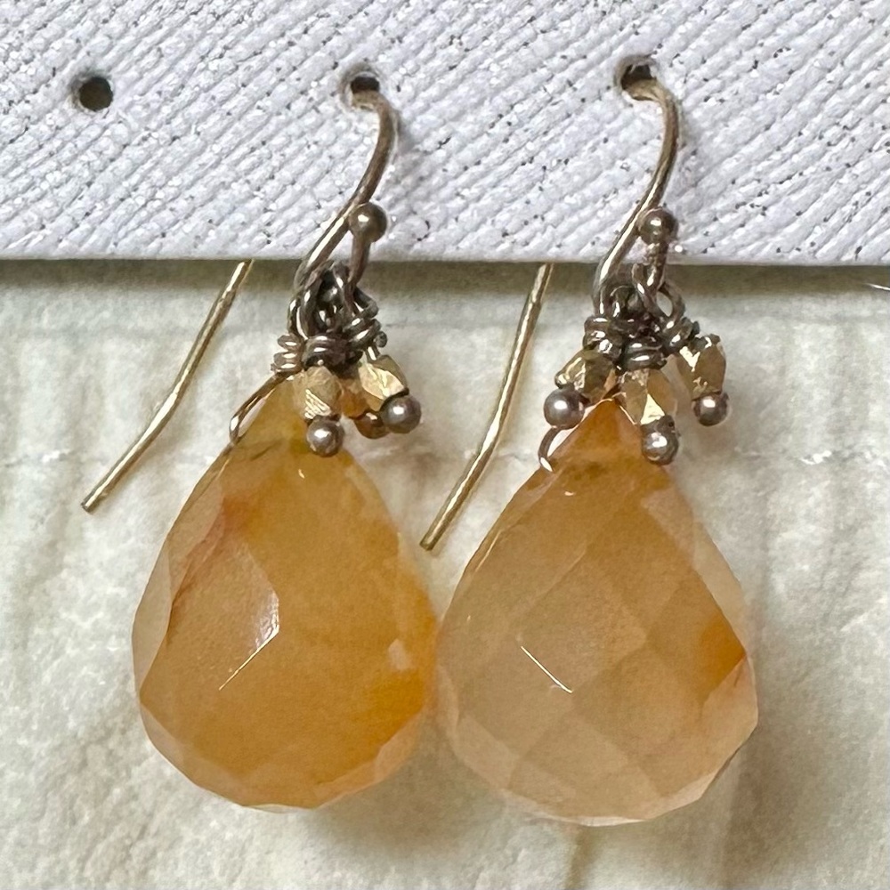 Satya faceted Citrine Earrings